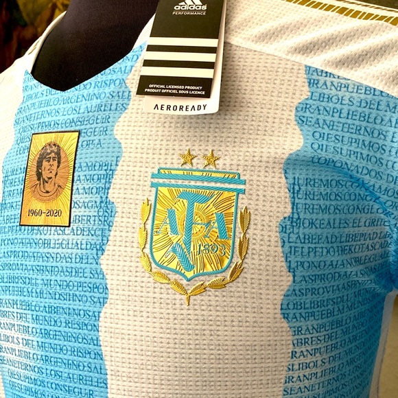 Adidas Argentina Maradona Rare Jersey Homage World Cup NWT🇦🇷⚽️🏆 - Picture 14 of 15